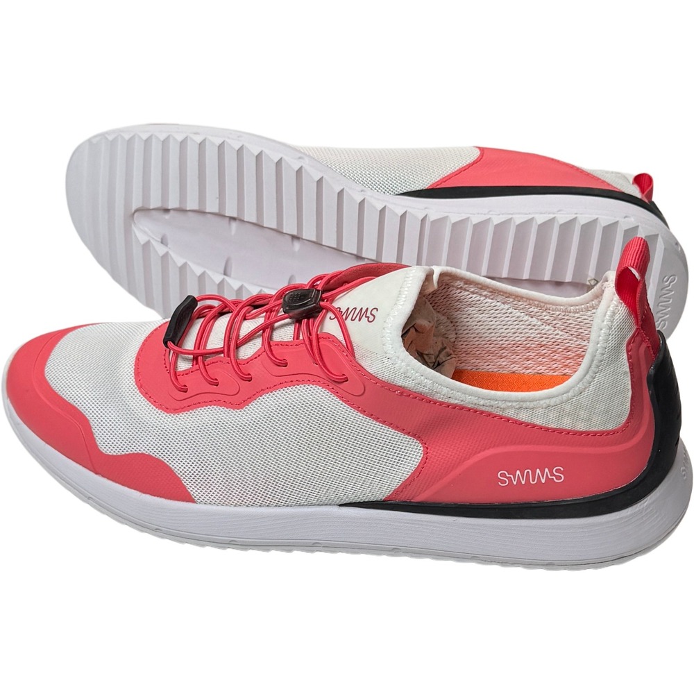 SWIMS Ocean Runner Shoes - NEW Mens Size 10 White / Orange / Red - #47766-ZZ1